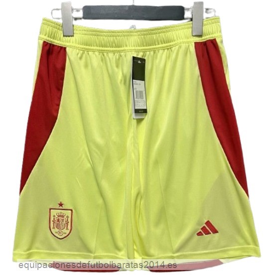 Nuevo 2ª Pantalones Espana 2024 Amarillo Baratas